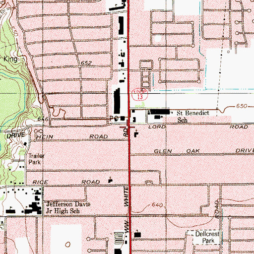 Topographic Map of Career Plus Learning Academy, TX