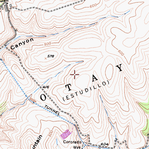 Topographic Map of Otay, CA