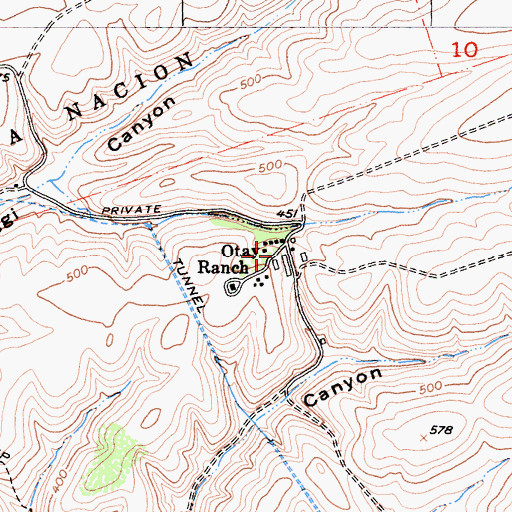 Topographic Map of Otay Ranch, CA