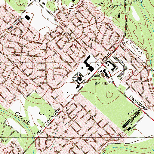 Topographic Map of Compass Hospital San Antonio, TX