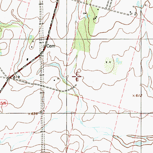 Topographic Map of Martinez II Wastewater Treatment Facility, TX