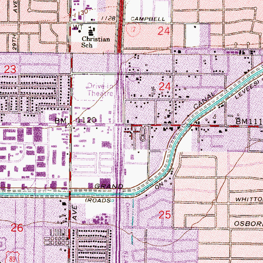 Topographic Map of A and F Trailer Park, AZ