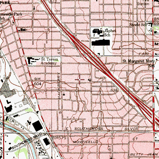 Topographic Map of Iglesia El Camino, TX