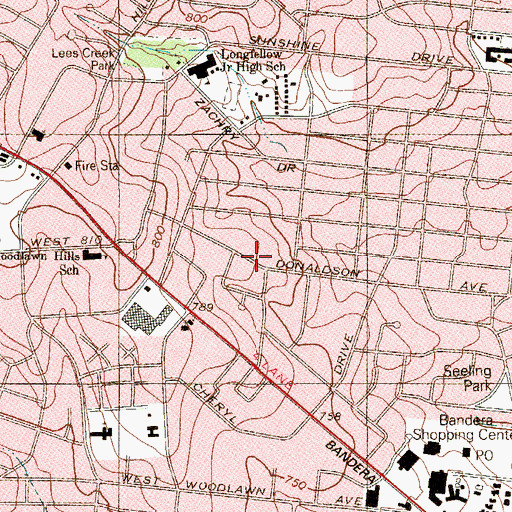 Topographic Map of Iglesia Vision y Restauracion, TX