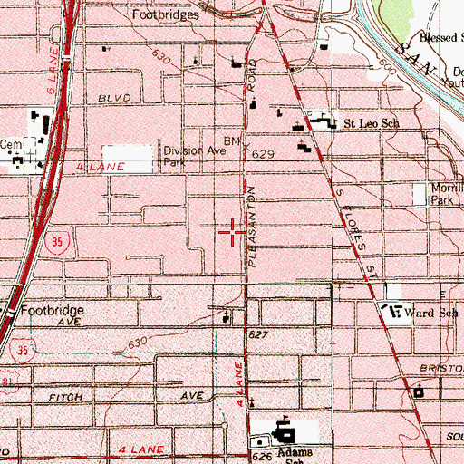 Topographic Map of Kingdom Hall of Jehovahs Witnesses, TX