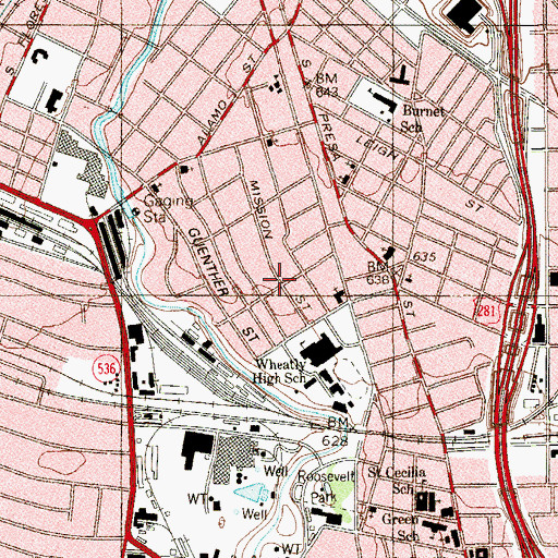 Topographic Map of La Casa de Maria y Marta, TX