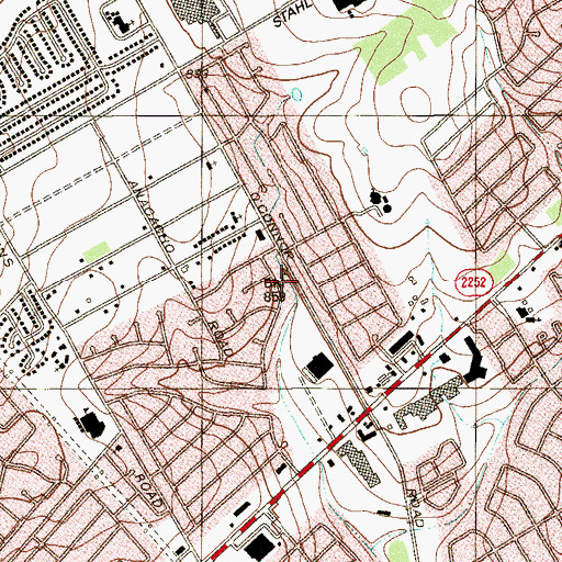 Topographic Map of Longs Creek Community Nazarene Church, TX