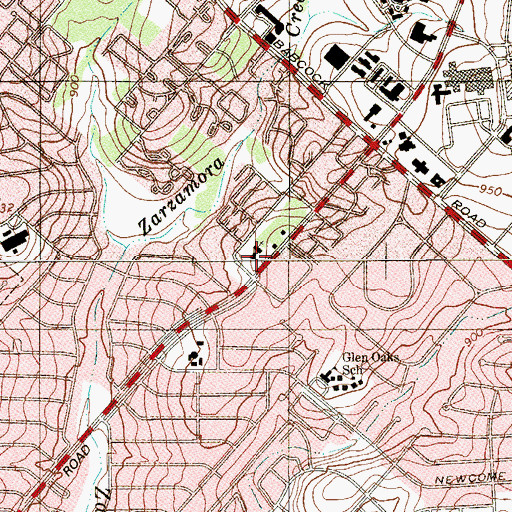 Topographic Map of Medical Center Baptist Church, TX