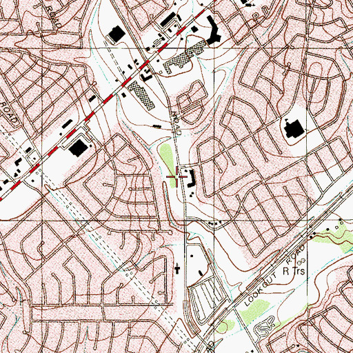 Topographic Map of Ministerios Rios De Vida, TX