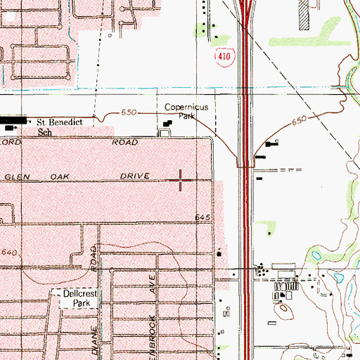 Topographic Map of New Covenant Missionary Baptist Church Annex, TX