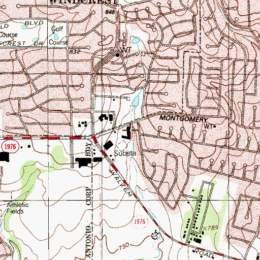 Topographic Map of New Dimension Ministry, TX