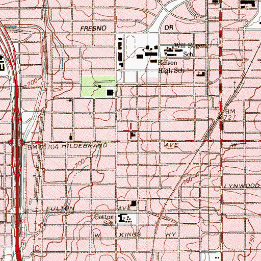 Topographic Map of New Life Ministries of San Antonio, TX