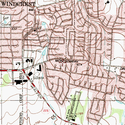Topographic Map of Newness of Life Christian Fellowship, TX