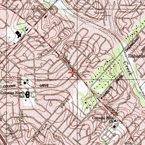 Topographic Map of Nsahawati Lama, TX