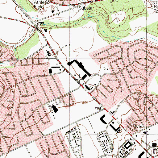 Topographic Map of Redemption Tabernacle, TX
