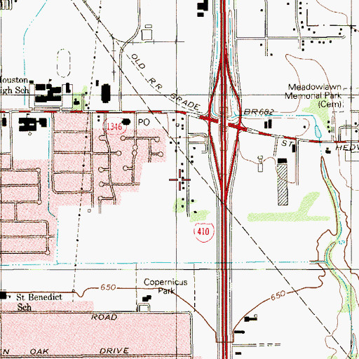 Topographic Map of Rehoboth Temple Number 2, TX