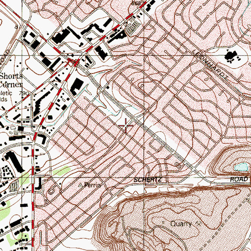 Topographic Map of River City Christian Outreach, TX