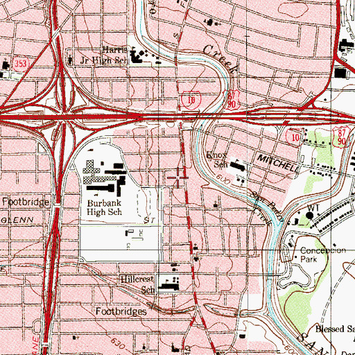 Topographic Map of Safe Harbor Outreach Church, TX