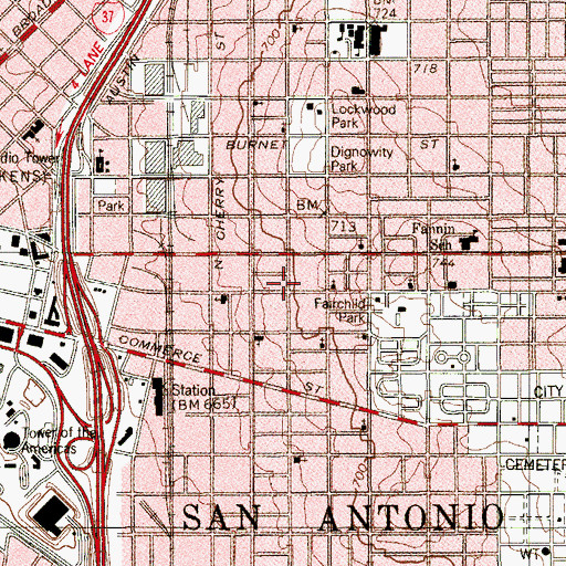 Topographic Map of Strong Foundation, TX