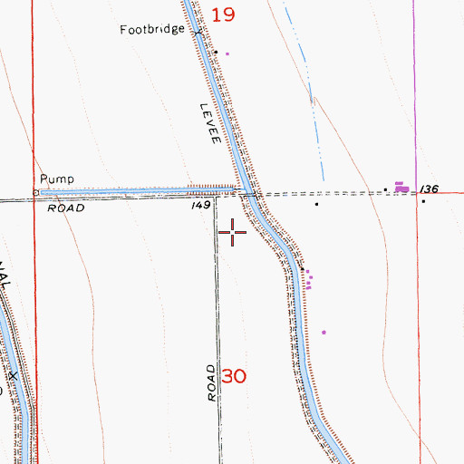Topographic Map of Outside Canal, CA