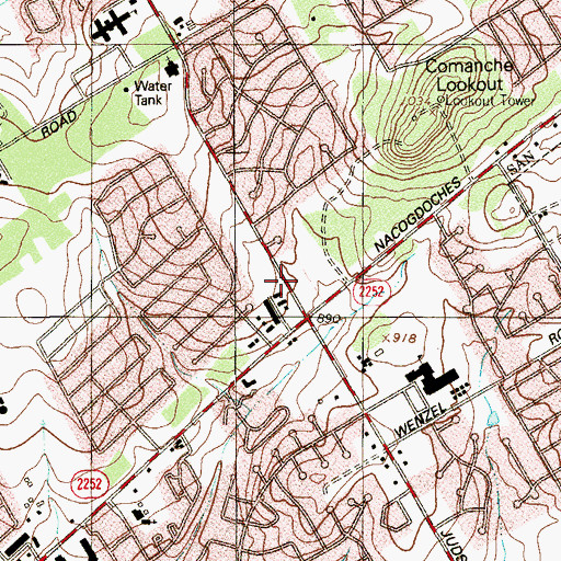 Topographic Map of The Church of Jesus Christ of Latter Day Saints, TX
