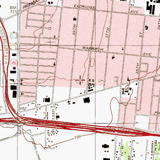 Topographic Map of Victory Outreach of Texas, TX