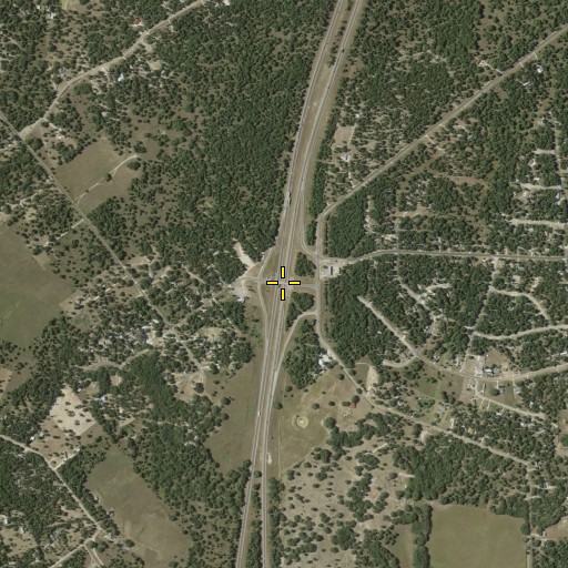 Aerial/Satellite Image of Interchange 122, TX