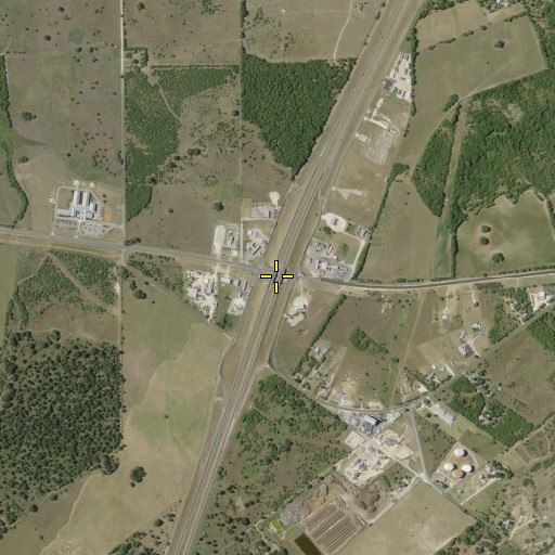 Aerial/Satellite Image of Interchange 125, TX