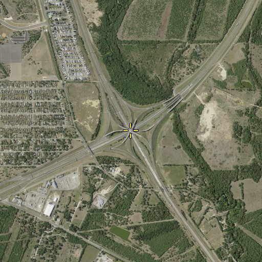 Aerial/Satellite Image of Interchange 133, TX