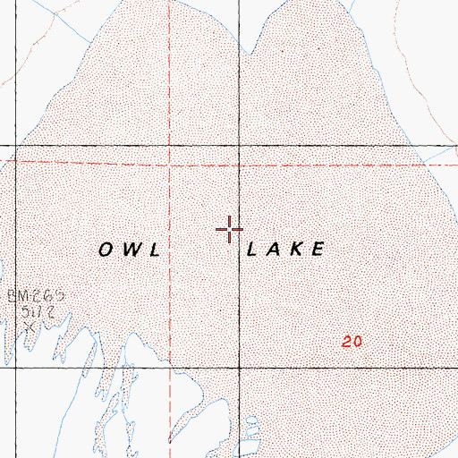 Topographic Map of Owl Lake, CA