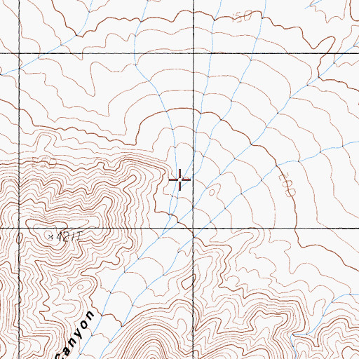 Topographic Map of Owlshead Canyon, CA