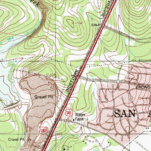 Topographic Map of La Petite Academy, TX