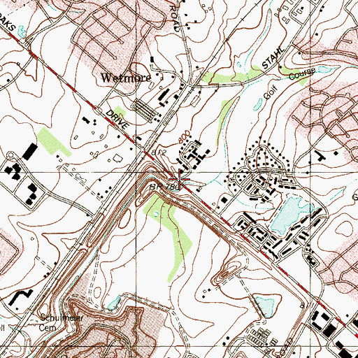 Topographic Map of La Petite Academy, TX