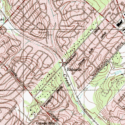Topographic Map of Montessori Schoolhouse, TX