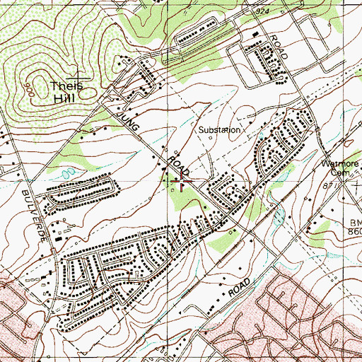 Topographic Map of San Antonio Country Day School, TX