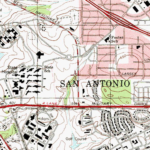 Topographic Map of Seidel Learning Center, TX
