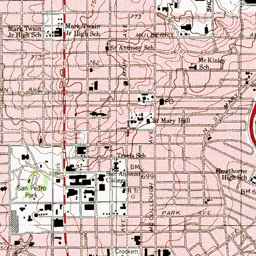 Topographic Map of Summer at the Academy, TX