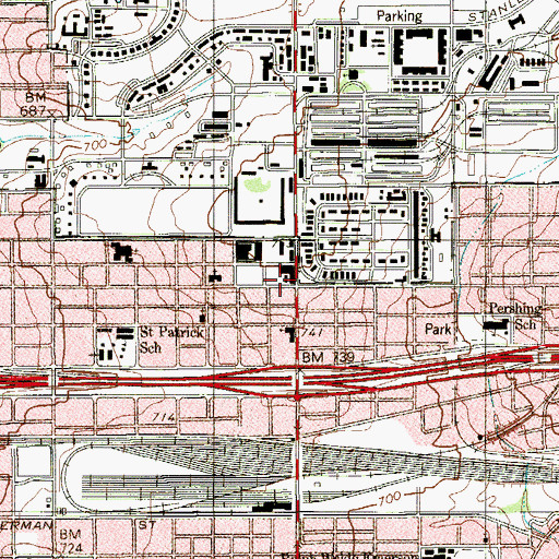 Topographic Map of Troy University San Antonio Campus, TX