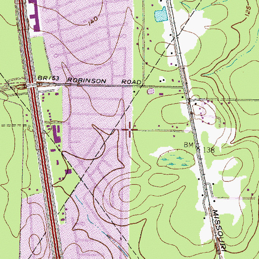 Topographic Map of Alana Lane Baptist Church, TX