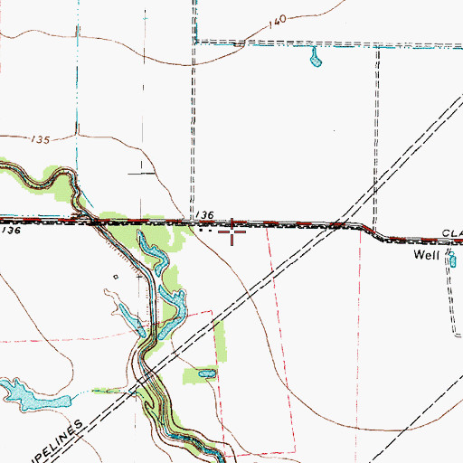 Topographic Map of Bridgewater Baptist Church, TX