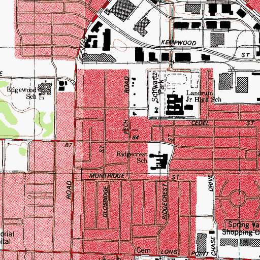 Topographic Map of Buddhist Church of the Second Long-Hoa Assembly, TX