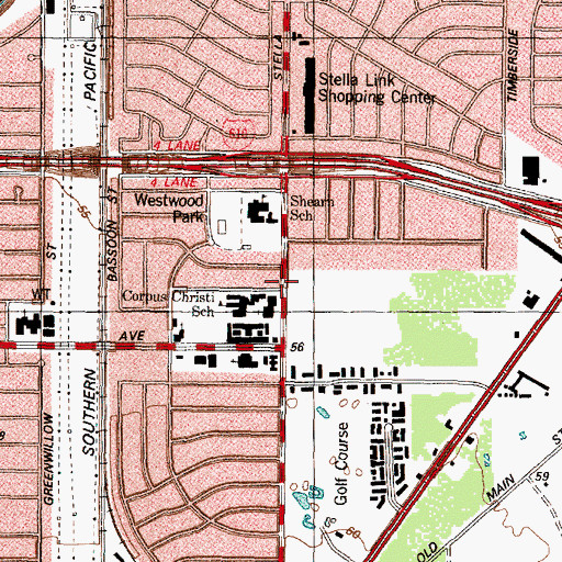 Topographic Map of Center for Eucharistic Evangelizing, TX