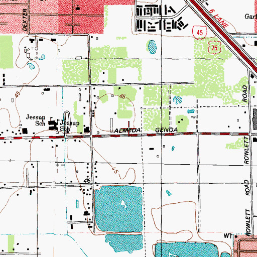 Topographic Map of Christian Temple Assembly of God, TX
