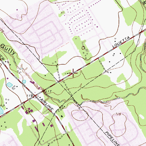 Topographic Map of Church of the Nazarene, TX