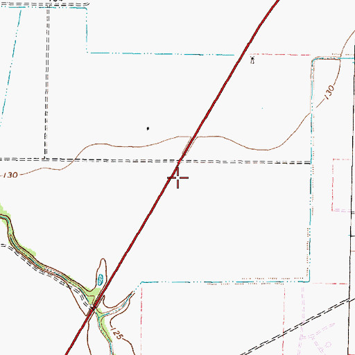 Topographic Map of Copperfield Baptist Church, TX