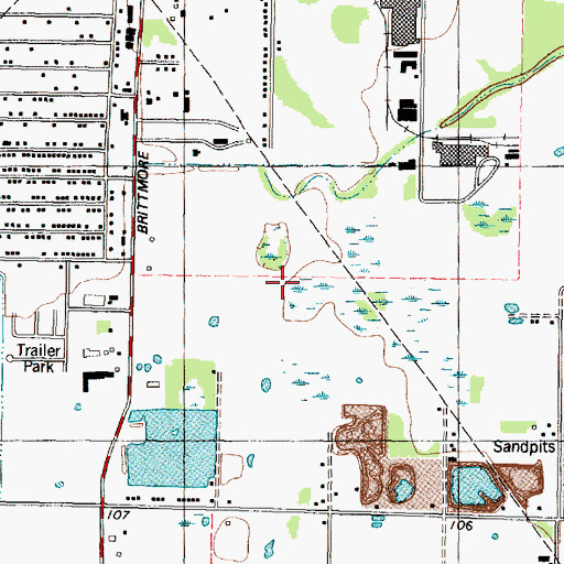 Topographic Map of Covenant Church of Houston, TX