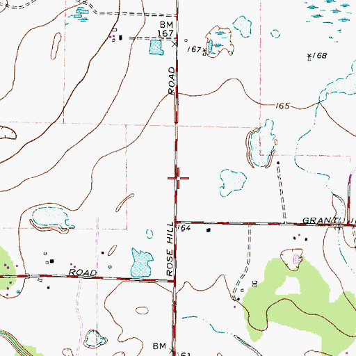 Topographic Map of Cypress Mill Baptist Church, TX
