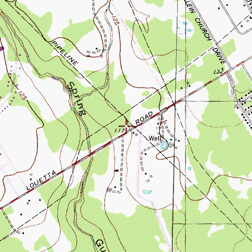 Topographic Map of Faith Chapel Assembly of God, TX