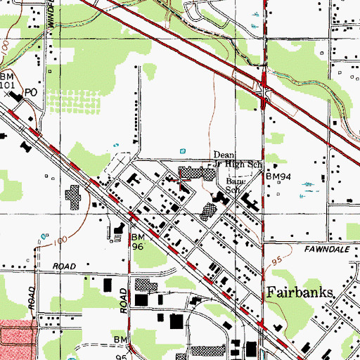 Topographic Map of First United Methodist Korean Church, TX