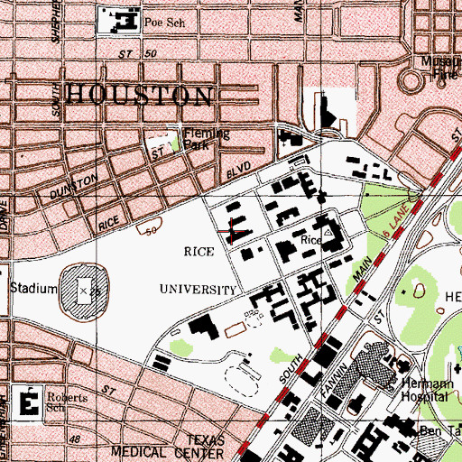 Topographic Map of Anderson Biological Laboratories, TX